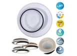 NÄVe Led Deckenleuchte "Malea", Weiß, 1, Ø 49Cm H: 8,5Cm, 1 Stk., Leuchten, Dimmbar Per Fernbedienung, Cct, Memory, Nachtlicht, D: 49 Cm, Weiß, Led Deckenleuchte