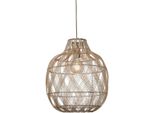 Good & Mojo HäNgeleuchte "Mendoza", Beige (Natur), 1, Ø 40Cm H: 253Cm, Leuchten, HäNgeleuchte