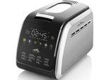 ETA Brotbackautomat "Delicca II ETA714990030", Schwarz (Edelstahlfarben, Schwarz), B:26,5Cm H:30,5Cm T:43,5Cm, Brotbackautomaten, 3 BräUnungsgrade
