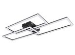 Globo Lighting LED Deckenleuchte "Tiny", Schwarz (Schwarz Matt), 1 Stk., Leuchten, Deckenlampe, 3000-6500 Kelvin, Wohnzimmer, Schlafzimmer, LED Deckenleuchte