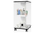 Kosmetikwagen mit Rollen, ABS, 12,5×9×58,5 cm, tragbar, für Beauty-Salons und SPA