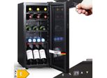 Sommertal Kühlschrank GK 60– Leiser Getränkekühlschrank mit LED, Touchscreen & Schloss kleiner Flaschenkühlschrank schwarz 60L