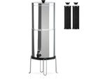 Wasserfiltermaschine, Wasserreiniger, Schwerkraft-Wasserfiltersystem, Wasserfiltereimer,geeignet für Familiencamping und Wandern im Freien,mit Ständer