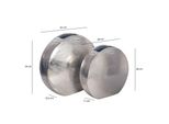 WOHNLING WL7.180 Vasen 2er Set Silber