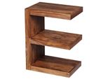 Wohnling WL1.304 Beistelltisch Mumbai Massivholz Sheesham E Cube 30 Cm X 45 Cm X 60 Cm