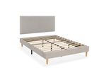 Polsterbett + Kopfteil Bari 140X200 Cm, Grau