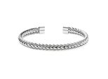 Armspange Firetti "Schmuck Geschenk Edelstahlarmband In Geflochtener Optik", Edelstahlfarben, ArmbäNder, Herren, 19Cm, Edelstahl, Armspange