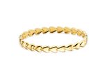 Edelstahlarmband "Schmuck Geschenk Armband Mit Herzen", Gold (Gelbgoldfarben), Aniston Jewelry & Watches, ArmbäNder, Damen, 19Cm, Edelstahl, Edelstahlarmband