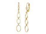 Paar OhrhäNger Firetti "Schmuck Geschenk Gold 333 Ohrschmuck Ohrringe Oval", Gelbgoldfarben, Ohrringe, Damen, Gelbgold 333