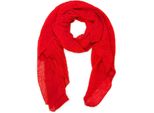 Schal styleBREAKER "Gekreppter Unifarbener Schal", Damen, Rot, Obermaterial: 50% Viskose Cv. 50% Baumwolle Co., Modisch, ModetüCher Schal