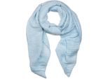 Schal Stylebreaker "Gekreppter Unifarbener Schal", Damen, Blau (Hellblau), Obermaterial: 50% Viskose Cv. 50% Baumwolle Co., Modisch, ModetüCher Schal