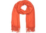 Schal Stylebreaker "Weicher Schal Uni Mit Fransen", Damen, Orange, Obermaterial: 100% Viskose Cv., Modisch, ModetüCher Schal