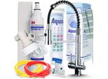 Ari Wasserhahn Küche 3-Wege Chrom mit 3M Wasserfilter AP2-C405-SG Trinkwasserfiltersystem Flexible Federarmatur