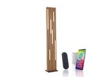 Led Stehlampe "Q-AKUSTIK", Holz, Natur, 1, H: 162Cm, 1 Stk., Neuhaus Q Smart Home Lights, Leuchten, Led Stehlampe