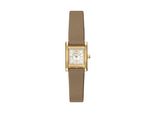 Quarzuhr Emporio Armani, Braun, Goldfarben, Armbanduhren, Damen, Quarzuhr, Armbanduhr, Damenuhr, Lederarmband, Analog
