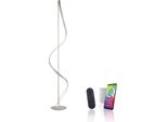 Led Stehlampe "Q-SWING", Stahlfarben, 1, Ø 24Cm H: 141Cm, 1 Stk., Neuhaus Q Smart Home Lights, Leuchten, Led Stehlampe