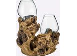 Heine Home Kerzenhalter, Natur, B/H/T: 32Cm X 36Cm X 20Cm, Kerzenhalter, Kerzenhalter