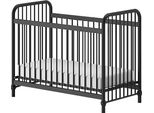 Kinderbett Vipack "Bronxx", Schwarz (Schwarz Matt, Schwarz Matt, Schwarz Matt), B:71Cm H:102,2Cm L:130,7Cm, Betten, Kinderbett, Aus Metall