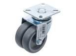 Bgs Do It Yourself Doppel-Lenkrolle Ø 75 Mm (81946)