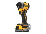 Dewalt DCF850E2T-QW Xr Akku-Schlagschrauber 1/4 (BüRstenlos) Max .206 Nm Inkl .2X Powerstack Akku DCBP034-XJ (18 Volt /1 7 Ah) Mit Pouch-Akku Technologie + SchnellladegeräT Im Tstak Box Ii Mit Led-Licht Und GüRtelclip)