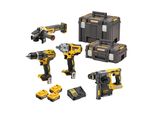 Dewalt DCK428P3T-QW Akku-Schlagbohrschrauber-Set 18V /5 Ah (Bl) DCD796 / DCF894 / DCH273 / DCG405 / DCB184 In Tstak Boxen Ii + Vi + Vii + Viii + Ix + X + Xi + Xii + Xiii + Xiv + Xv + Xvi + Xvii + Xviii + Xix + Xx Inkl .2X G-Akku (18 Volt /5 Ah) + SchnellladegeräT)