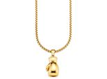 Kette Mit AnhäNger Bruno Banani "Schmuck Geschenk Halskette Box-Handschuh Venezianerkette", Gold (Gelbgoldfarben), Halsketten, Herren, Edelstahl, L: 60 B: 4Mm, B:4Mm