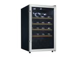 TroniTechnik® Weinkühlschrank, Getränkekühlschrank, 126 Liter, 63 Flaschen, Wein Kühlschrank Edelstahl-Optik, mit LED