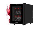 TroniTechnik® Weinkühlschrank Bordeaux, Getränkekühlschrank, Minibar Weinkühler, 31 Liter, 12 Flaschen