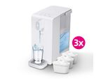 WATUS Heißwasserspender, Instant-Wasserspender mit Filterung und Heizung 3.4L, Enthält 3 Filterpatronen. Geeignete BRITA Wasserfilter