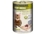 Premiere Menu Viande Adulte Poulet à La Dinde & Au Lapin 6X400 G