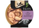 Sheba Filets Aliment Humide Pour Chat Poulet Et Crevettes 16X60 G