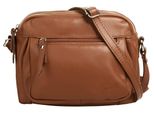 UmhäNgetasche Samantha Look, Damen, Gr. B/H/T: 23Cm X 18Cm X 5Cm Onesize, Braun (Cognac), Leder, Unifarben, Taschen UmhäNgetasche, Echt Leder