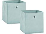 Aufbewahrungsbox Zeller Present, GrüN, B:28Cm H:28Cm T:28Cm, Vlies, Aufbewahrungsboxen, Aufbewahrungsbox, Faltbar Und Schnell Verstaut