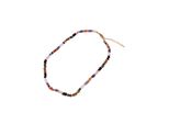 Collier Firetti "Schmuck Geschenk Halsschmuck Halskette Edelsteinkette Tigerauge", Bunt (Gelbgoldfarben, Rot, Braun, Lila, Rosa, Blau, GrüN, Weiß, Orange, Orangerot, Braun), Halsketten, Damen, Messing, L: 50 B: 6Mm, Collier, Mit Edelsteinen, B:6Mm