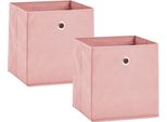 Aufbewahrungsbox zeller Present, Rosa, B:28Cm H:28Cm T:28Cm, Vlies, Aufbewahrungsboxen, Aufbewahrungsbox, Faltbar Und Schnell Verstaut