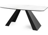 Esstisch Monte Rechteckig Ausziehbar, Marmor Weiß 160-200/80/76 Cm