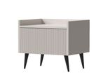 Nachttisch Arysa In Beige Cashmere 52/45/41 Cm