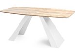 Esstisch Monte Weiß Rechteckig Ausziehbar, Craft Eiche 160-200/80/76 Cm