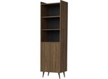 Regal Arysa In Braun Walnuss Holzoptik 52/182/41 Cm