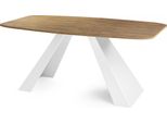 Esstisch Monte Weiß Rechteckig Ausziehbar, Lefkas Eiche 160-200/80/76 Cm