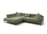 Ecksofa Delia GrüN Cord Relaxfunktion