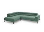 Ecksofa Delia SmaragdgrüN Cord