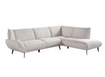 Ecksofa Calla Cremeweiß Cord