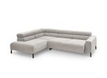 Ecksofa Delia Silber Cord