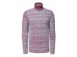 Schwerer Grobstrick Rollkragen-Pullover