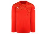 Puma Graphic Long Sleeve Red Mens Torhüter Shirt 700399 03