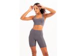 Justever Sport-Bh FüR Damen Mit Leichtem Halt, Herausnehmbaren Polstern Und RüCkendetail, Smoked - Surge