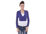 GeküRzter Strickcardigan Mit Langen ÄRmeln Und V-Ausschnitt