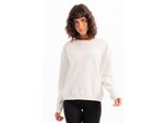 Justever Rundhals-Sweatshirt-Trainingsoberteil Mit Basic-Muster, Ecru, Damen - Aura