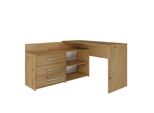 Topeshop DANY ARTISAN KPL, Ecke, L-Form, Partikelbord, Partikelbord, Gaming, Homeoffice, Büro, Matt